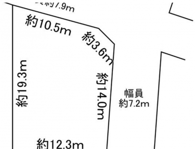 豊橋市井原町、土地の間取り画像です