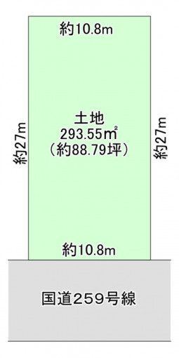 豊橋市向草間町、土地の間取り画像です