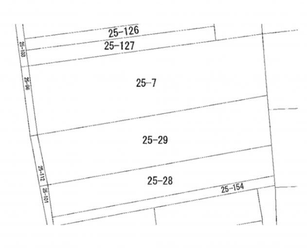 豊橋市飯村町、土地の間取り画像です
