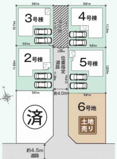 豊橋市松井町、新築一戸建ての画像です