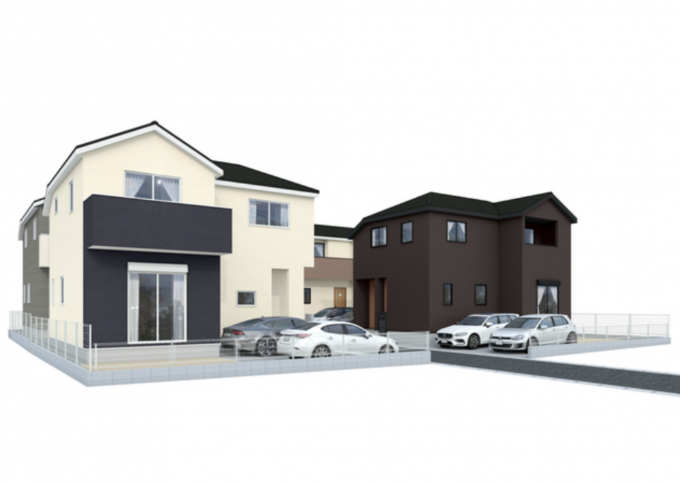 豊橋市松井町、新築一戸建ての画像です