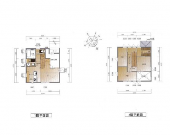 豊橋市嵩山町、中古一戸建ての間取り画像です