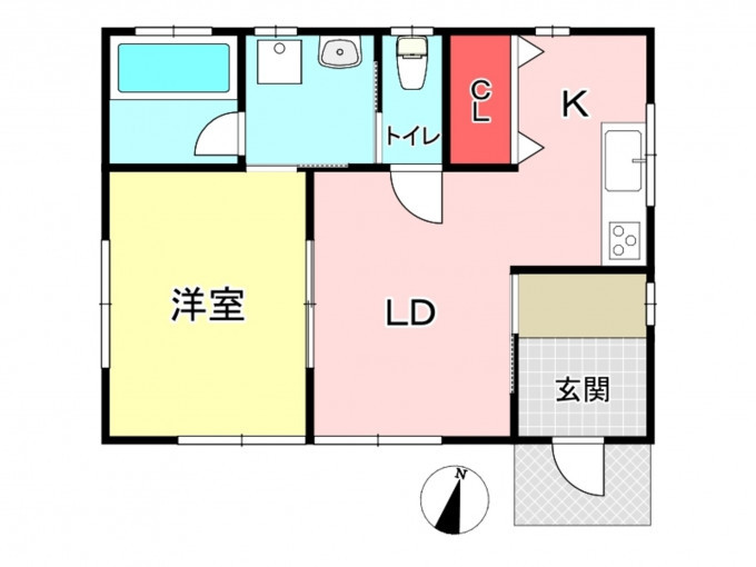 豊橋市大村町、中古一戸建ての間取り画像です