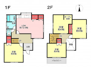 豊橋市三本木町、中古一戸建ての間取り画像です