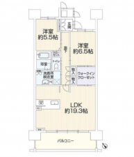 豊橋市前田町、中古マンションの間取り画像です