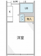 豊橋市小池町、中古マンションの間取り画像です