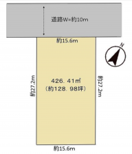 豊橋市南松山町、土地の間取り画像です