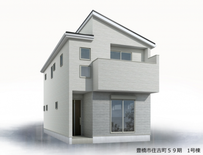 豊橋市住吉町、新築一戸建ての画像です