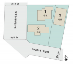 豊橋市東小鷹野、新築一戸建ての画像です