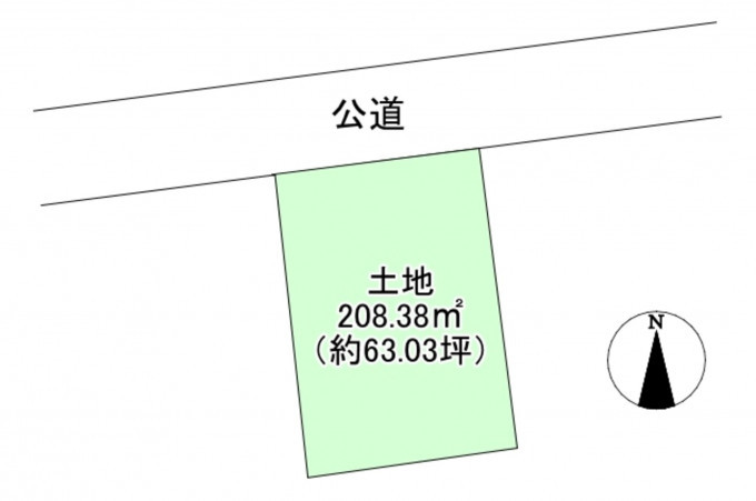 豊橋市仲ノ町、土地の間取り画像です