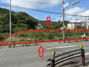 豊橋市多米町、土地の画像です