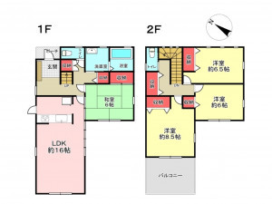 豊橋市東小池町、中古一戸建ての間取り画像です