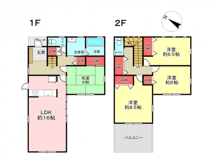 豊橋市東小池町、中古一戸建ての間取り画像です
