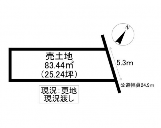 豊橋市前田南町、土地の間取り画像です