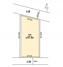 豊橋市高師町、土地の間取り画像です