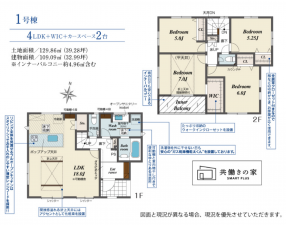豊橋市新栄町、新築一戸建ての間取り画像です
