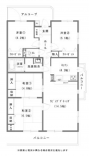 豊橋市羽根井町、中古マンションの間取り画像です