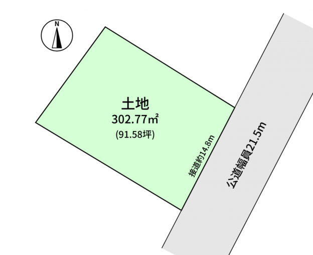 豊橋市大村町、土地の間取り画像です