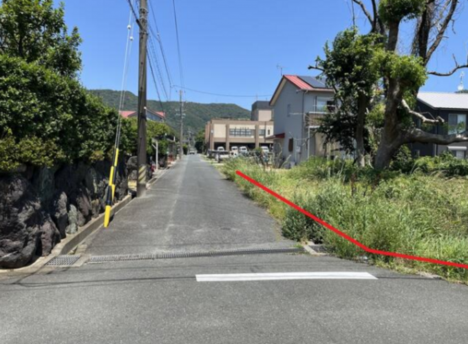 豊橋市大脇町、土地の画像です