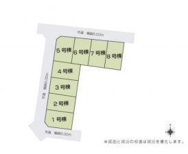 豊橋市東岩田、土地の間取り画像です