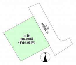 豊橋市西浜町、土地の間取り画像です