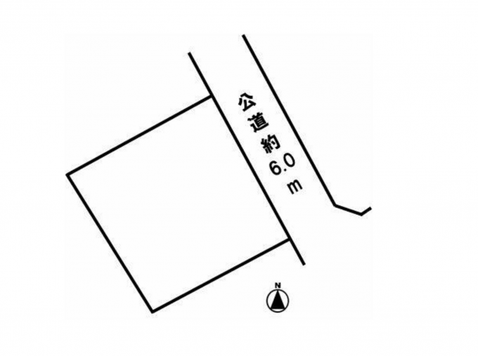 豊橋市西浜町、土地の間取り画像です