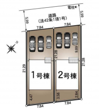 豊橋市西浜町、新築一戸建ての画像です