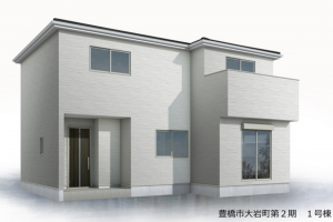 豊橋市大岩町、新築一戸建ての画像です