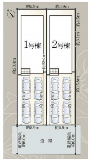 豊橋市飯村、新築一戸建ての画像です