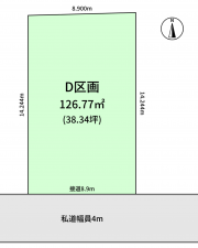 豊橋市曙町、土地の間取り画像です