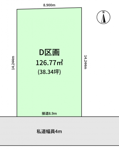 豊橋市曙町、土地の間取り画像です