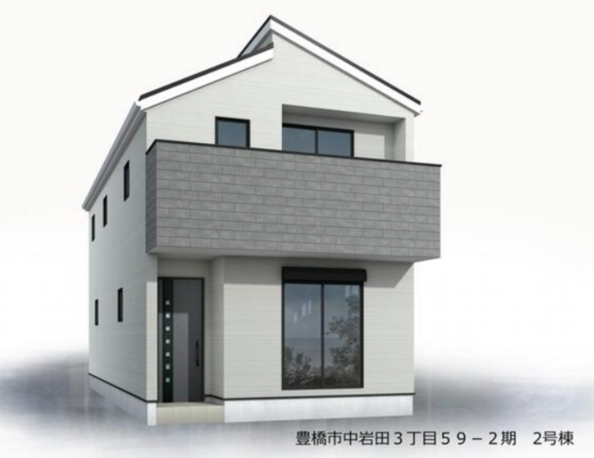豊橋市中岩田、新築一戸建ての画像です