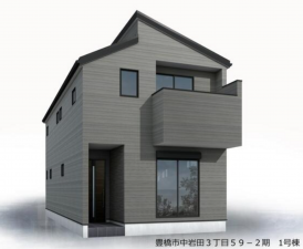 豊橋市中岩田、新築一戸建ての画像です