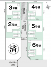 豊橋市松井町、新築一戸建ての画像です