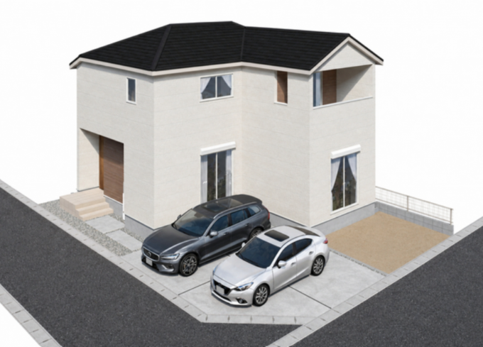 豊橋市松井町、新築一戸建ての画像です