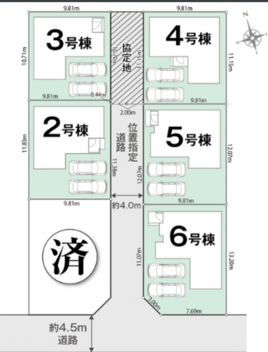豊橋市松井町、新築一戸建ての画像です