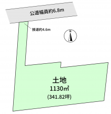 豊橋市大岩町、土地の間取り画像です