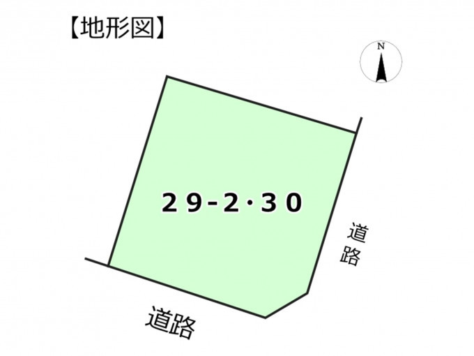 豊橋市旭本町、土地の間取り画像です