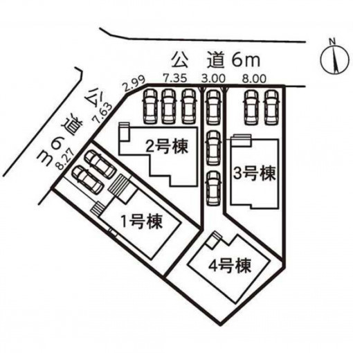 豊橋市東小鷹野、新築一戸建ての画像です