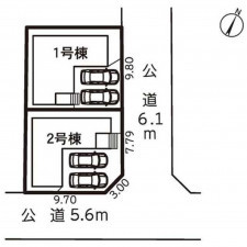 豊橋市曙町、新築一戸建ての画像です