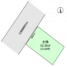 豊橋市吾妻町、土地の間取り画像です