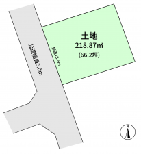 豊橋市曙町、土地の間取り画像です