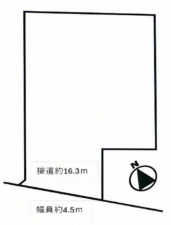 豊橋市江島町、土地の間取り画像です