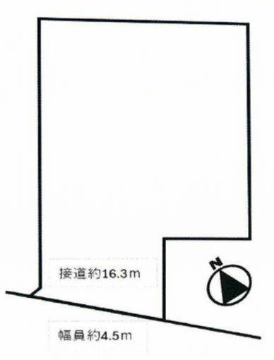 豊橋市江島町、土地の間取り画像です