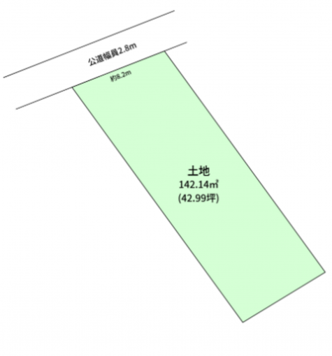 豊橋市飯村町、土地の間取り画像です