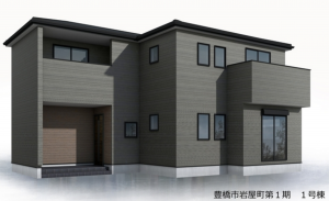 豊橋市岩屋町、新築一戸建ての画像です