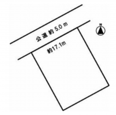 豊橋市牟呂、土地の間取り画像です