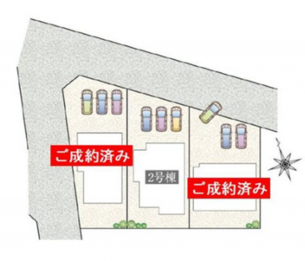 豊橋市飯村、新築一戸建ての画像です