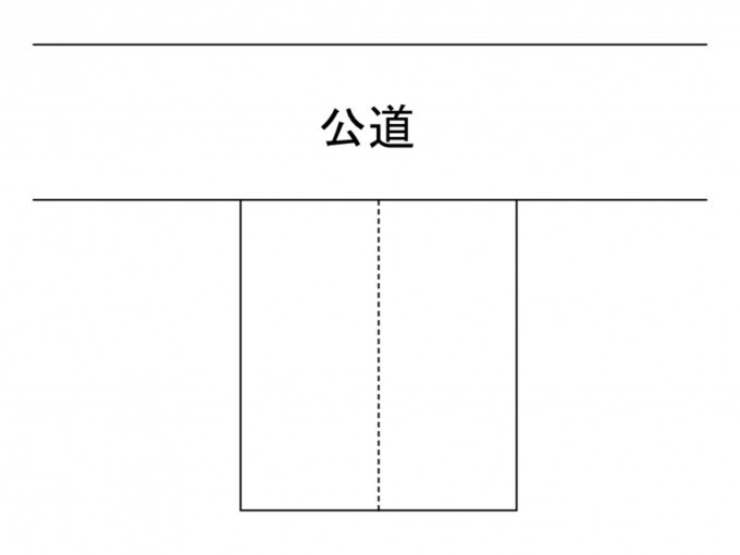 豊橋市弥生町、土地の間取り画像です