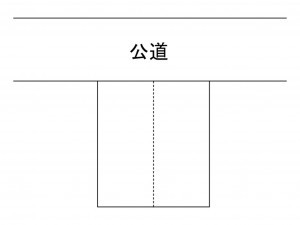 豊橋市弥生町、土地の間取り画像です